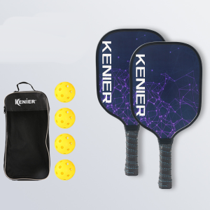 Wooden Pickleball Paddle Larger Sweet Spot Matte Anti-Slip Handle Durable Lightweight Better Control Breathable Grip Beach Paddle Set Pickleball Gifts Outdoor Sports Fitness Equipment