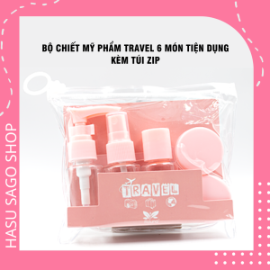 [GIẢM 5% ĐƠN 129K]Bộ Chiết Mỹ Phẩm Travel 6 Món Tiện Dụng Khi Đi Du Lịch (Giao màu ngẫu nhiên màu nào cũng xinh)