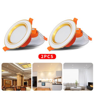 【BUY 1 TAKE 1】Tricolor LED Pin Light 5W 2.5inch Recessed Down Light Temperature Living Room Bedroom Study Pin Lights