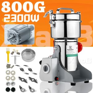 1200G Penggilingan Kering Powder Penggiling Gerinda Kacang Tanah Mudah Dibersihkan Besar Kehalusan Mesin Penepung Kering Elektrik Mesin Giling Tepung Kopi Bijian Penggiling Cabe Kering Elektrik Mesin Giling Tepung Serbaguna Miller Orion Spice Herb Grinder