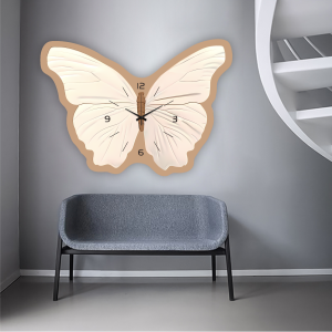 Butterfly Wall Hanging Clock - Cutesy Elegant Decoration for Home