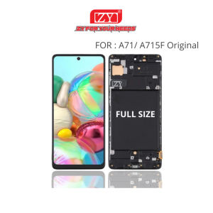 ZY LCD Samsung A71 / A715 OLED Fingerprint On BIG Glass Original 100% Fullset Touchscreen