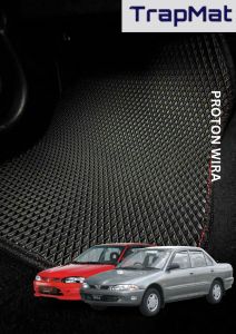 FOR - PROTON WIRA TrapMat Customize Car Floor Mat 100% Waterproof Anti Slip Easy to Clean(Front & Rear)
