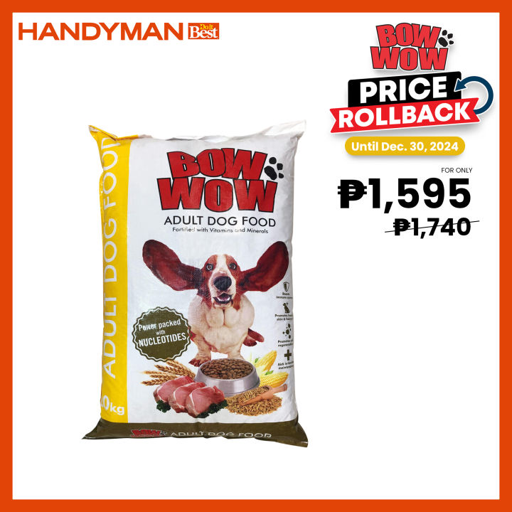 Bow wow hot sale dog food handyman