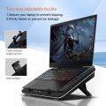 Original IETS GT600 Powerful Turbo-Fan RGB Laptop Cooling Pad gaming laptop cooling for 14-19.3 inch Laptop Cooler. 