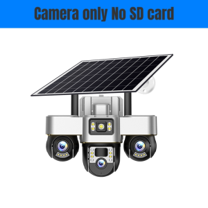 V380 15MP 4G CCTV Solar Camera 3 Lens 3 Screens Outdoor Waterproof IP66 CCTV With Audio And Speaker Wireless 360 Home Connect Cellphone IP Security Cameras HD 1080P Night Vision
