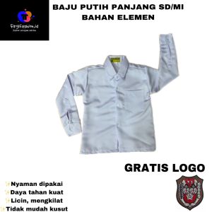 BAJU PUTIH SD/MI PANJANG BAHAN ELEMEN