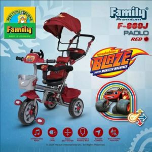 COD MODEL BARU Sepeda Anak Roda Tiga Family Paolo F - 860 J Dengan Musik Original GRATIS PAKING BUBLE WRAB