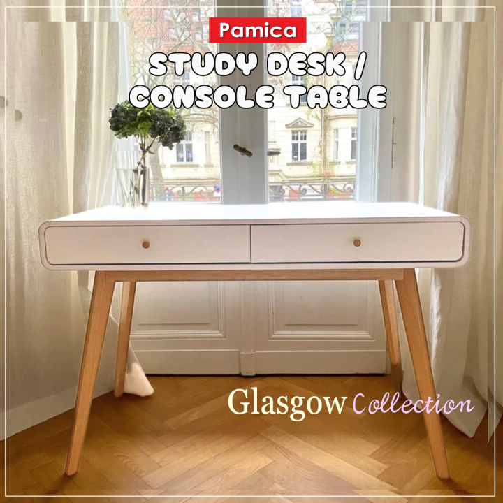 [EXPORT READY STK] PAMICA Glasgow Study Desk Table Aesthetic Nordic