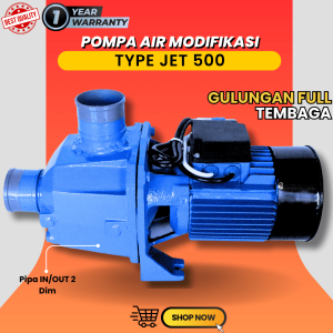 Jual pompa air jet 500 pompa untuk irigasi sawah siap kirim pipa in out 2 dim kapasitas besar FREE tusen klep