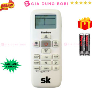 Điều khiển điều hòa SUMIKURA Mã 02 remote máy lạnh SUMIKURA - Tặng kèm pin - Gia Dụng Bo Bi
