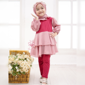 Clara One Set By Elbi - Littlebeeboutique -Stelan Anak Perempuan Murah - Baju Princess Anak - Baju Princes Anak Perempuan - Setelan Anak Kondangan - Baju Anak Perempuan Lucu - Setelan Anak Perempuan Kekinian - Stelan Anak Perempuan Murah - Lilbi