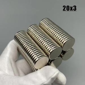 แม่เหล็กทรงกลม 20X3 มม. 5/20/100/200 ชิ้น อุปกรณ์เสริม 20*3 มม. ตู้เย็น สำนักงาน ครัว ตู้เย็น งานฝีมือ ตู้เก็บของ บ้าน
