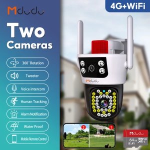 💥ซื้อ1แถม1💥YOOSEE กล้องวงจร 4G กล้องวงจรปิด เลนส์คู่ 2กล้อง FHD 18MP ภาพสีตลอด24 ชม เลนส์คู่ ภาพคู่ 360° โดยไม่มีจุดบอด