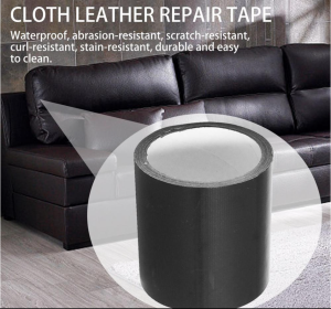Black Acetic Acid Self Adhesive Tape Flame Retardant High Temperature Insulating Cloth Tape Leather Seat Cushion Repair