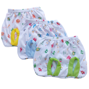 Celana Pop Bayi 0-6 Bulan 1 Lusin Baby Perempuan Laki Laki Motif Tabur Halus Lembut