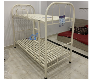 GIƯỜNG SẮT TẦNG ỐNG TRÒN CAO CẤP VÀ BỀN CHẮC CHẮN SẮT SƠN ĐẸP