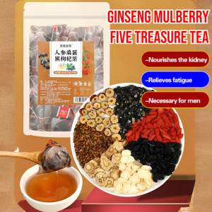Ginseng Mulberry Five Treasure Tea Mens Energy-Boosting Tea Kidney Care Chinese Herbal Health Tea Bag