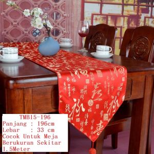 Taplak Meja Table Runner Premium Dekorasi Tema Sincia Imlek CNY / Wedding