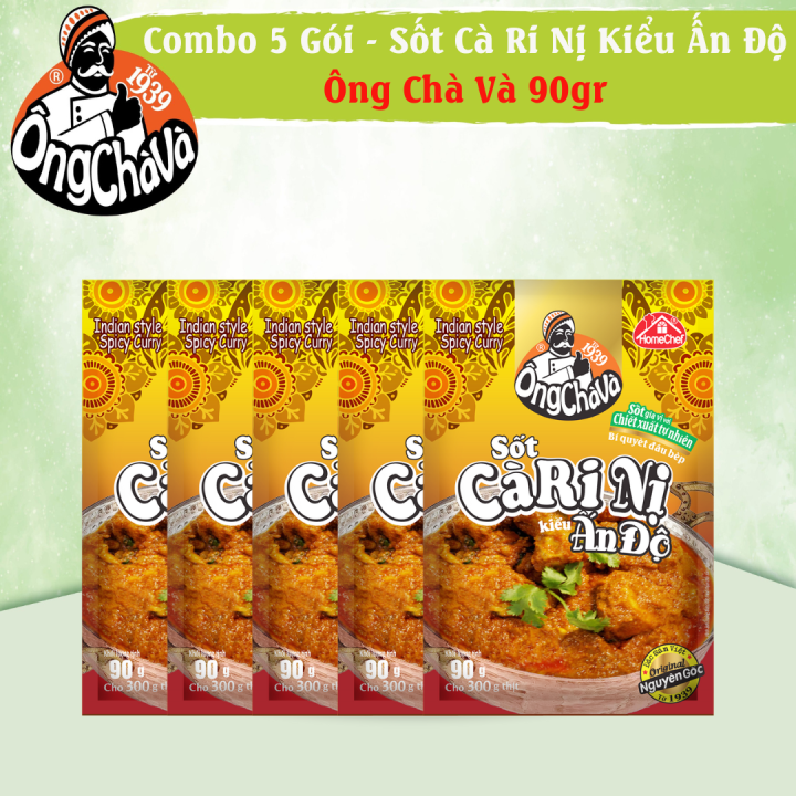 Combo 5 Gói Sốt Cà Ri Nị Kiểu Ấn Độ Ông Chà Và 90g | Lazada.vn