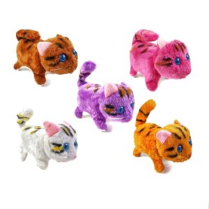Mainan Anak Robot Kucing Boneka Kucing Bisa Bergerak Suara dan Lampu