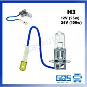 LOSERI PREMIUM H3 12V 24V Bulb Mentol for Halogen/Hella Compatible Auto Aksesori