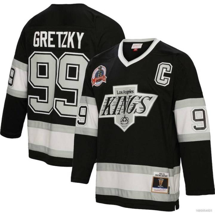 New NHL Los Angeles Kings Jersey Wayne Gretzky Black Tshirts Long ...