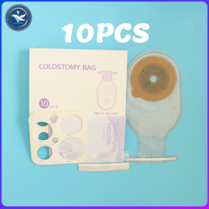 10PCS Medical Ostomy Bag 20-60mm Colostomy Stoma Drainable Pouch Bag