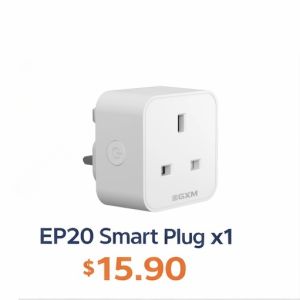 GXM Smart Wi-Fi Socket Plug 20A Energy Monitoring | Alexa & Google Voice Control  Schedule & Timer EP20