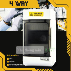 Tủ điện 4 WAY chống nước IP66 – Tủ điện lắp nổi Vỏ tủ điện Tủ điện nhựa