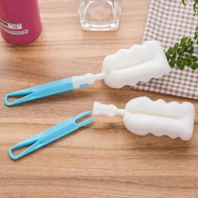 Cọ Rửa Bình Sữa Que Bọt Biển Rửa Cốc Dụng Cụ Vệ Sinh Cốc Ly Siêu Sạch Cọ Rửa Bình Nước Ly Nước Bình Giữ Nhiệt Bình Sữa Gấp Gọn Đa Năng Tramanhshop