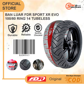 Ban Luar FDR Sport XR EVO 100/80 Ring 14 Tubeless Motor Matic Beat Vario Mio