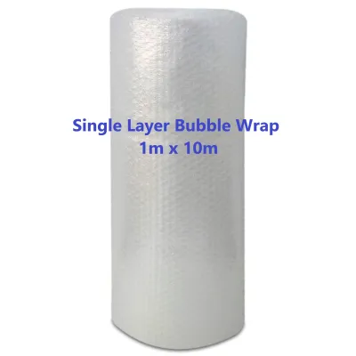 AIR BUBBLE WRAP SINGLE LAYER 1m X 10m