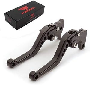 FXCNC Short Adjustable Brake Clutch Levers for VERSYS 1000 2012-2014ZX636R ZX6RR 2000-2004 ZX10R 2004-2005ZX9R 00-03Z1000 03-06ZX12R 2000-05ZZR600 05-09ZX600 Ninja 600R 93-97