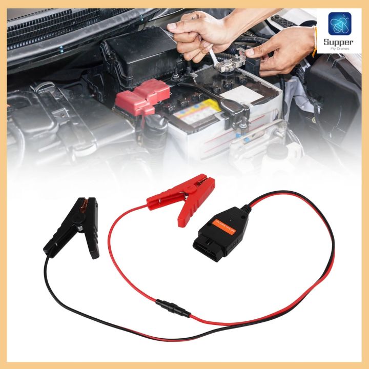 ECU Memory Saver Connector OBD2 Noodstroomvoorziening Kabel 24V Auto Computer Geheugenspaarders