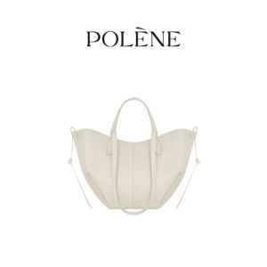 Polène tote bag with wing design crossbody leather tote large capacity