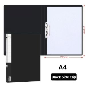 Long Clipboard with Spring Clip Cover Combination Double Single Strong Clip Folder Paper Organizer for Office School  35x23CM
