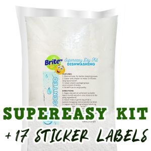 BritePH Dishwashing Negosyo Kit Supereasy w/ Sticker Labels