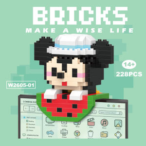 Mainan Edukasi Anak building Nano Block Model DIY Bricks Mini Sanrio Mario stitch kuromi lotso dkk