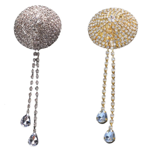 Reusable Nipple CoverPasties Nipple Stickers Rhinestones Sticky Breast PetalNipple Cover for Women and Girls Gifts