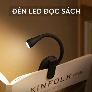 Đèn kẹp sách đèn đọc sách 3 chế độ màu ánh sáng điều chỉnh độ sáng bảo vệ mắt