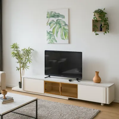 Furniture Direct MORRIGAN Expandable Sintered Stone TV Cabinet