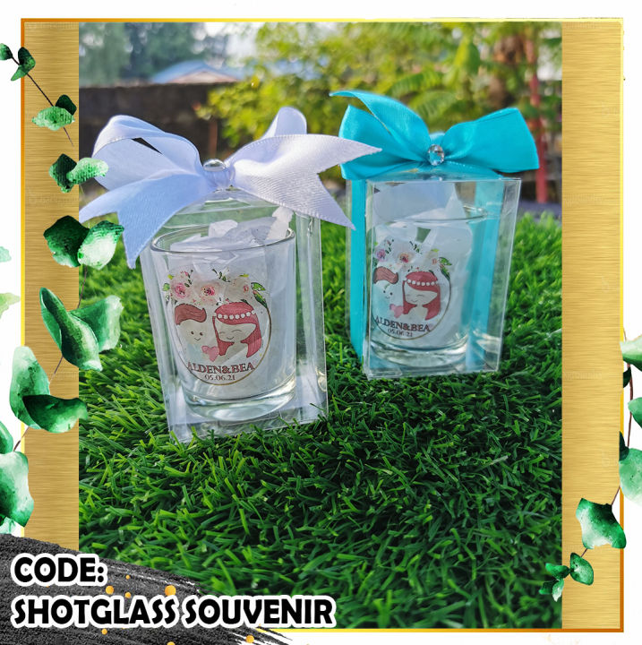 SHOT GLASS FOR WEDDING DEBUT BIRTHDAY ANNIVERSARY SOUVENIRS GIVEAWAYS
