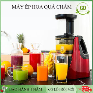Máy ép hoa quả chậm giữ nguyên các dưỡng chất và vitamin. Máy ép hoa quả trái cây công suất lớn tách kiệt 989% nước khỏi bã không gây ồn. Bảo hành 2 năm lỗi đổi mới trong 7 ngày.