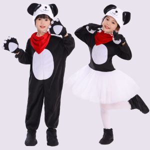 Lively childrens performance clothes panda childrens animal clothes New Years Day Christmas modeling clothes dance clothes bear panda performance clothes