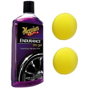 Meguiars Endurance High Gloss Tire Gel + Foam Applicator Pads COMBO