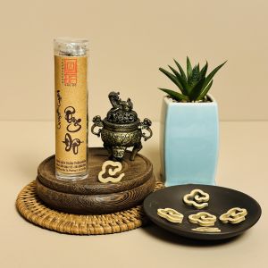 Nhang Vân Mây Trầm Hương Ông Đồ Loại Vân Nhỏ Mini Lắng Đọng Nhang Sạch Thuần Tự Nhiên