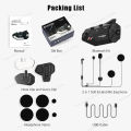 Freedconn  R1 Plus Motorcycle Group Intercom Waterproof HD Lens 1080P Video 6 Riders Bluetooth FM Wifi Helmet Headset Recorder. 