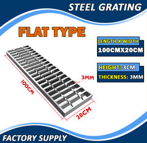 HOL Hot-dipped Galvanized Ditch Steel Grating Floor Drain Industrial or Commercial Grille Plate Trench Cover Heavy Duty