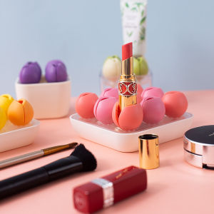 Petal Storage Case Lipstick Organizer Women Makeup Brush Holder Cute jewellery Box 9 Slots Petal Storage Display Case-Cosmetic Storage